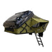 23zero-armadillo-x2-hard-shell-roof-top-tent-open-rear-corner-view-with-ladder-on-white-background