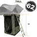 23zero-breezeway-and-weekender-roof-top-tent-annex-tall-78in-front-corner-view-with-ladder-on-white-background