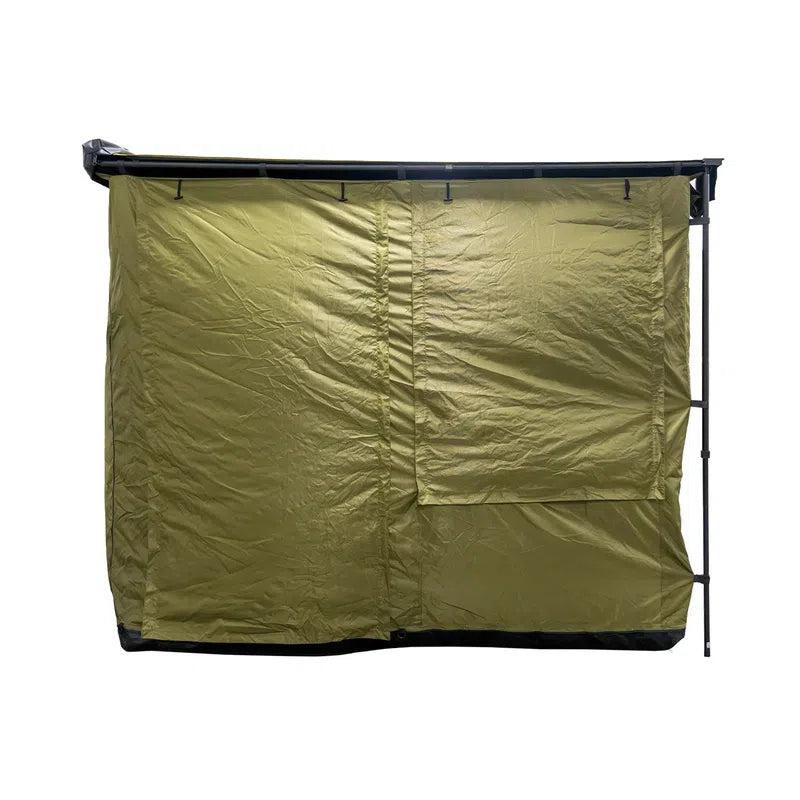 23zero-bushman-awning-room-open-side-view-with-closed-window-and-door-covers-on-white-background