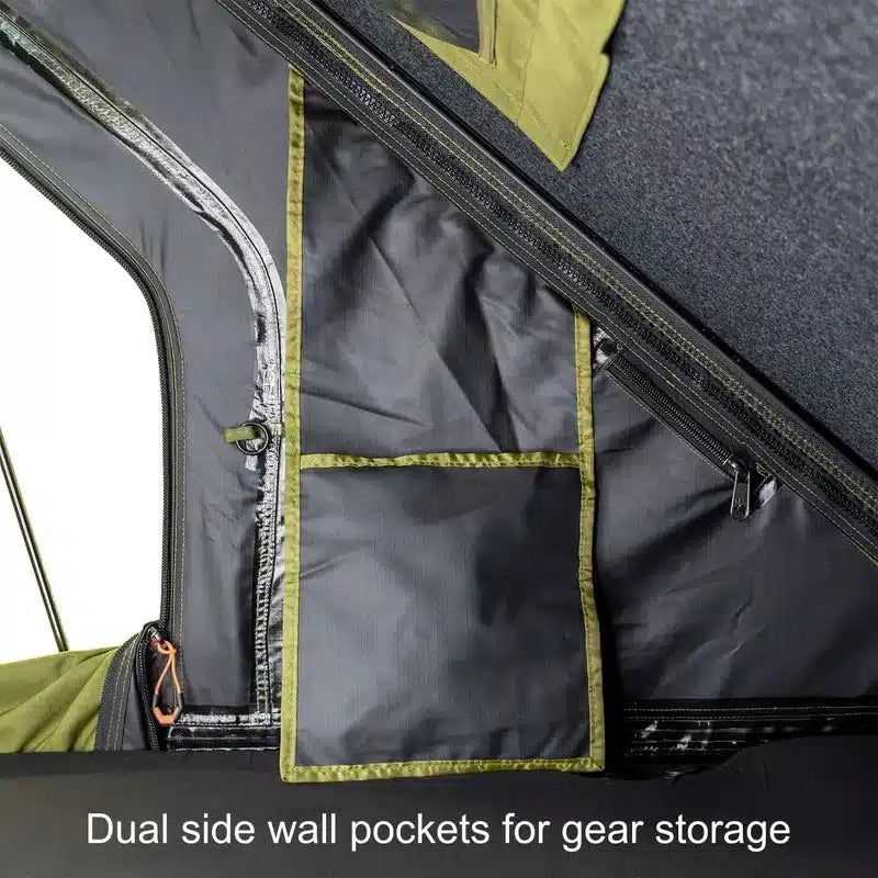 23zero-kabari-2-0-hard-shell-roof-top-tent-open-close-up-view-with-wall-pocket-on-white-background