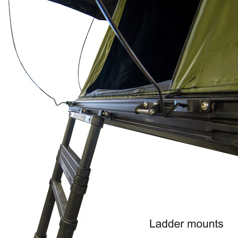 23zero-kabari-3.0-sleek-wedge-hard-shell-roof-top-tent-open-close-up-view-with-ladder-mounts-on-white-background