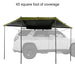 23zero-peregrine-180-compact-awning-2-0-open-side-view-on-toyota-4runner-with-45sqft-coverage-on-white-background