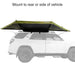 23zero-peregrine-180-compact-awning-2-0-open-side-view-on-toyota-4runner-with-rear-or-side-mounting-option-on-white-background