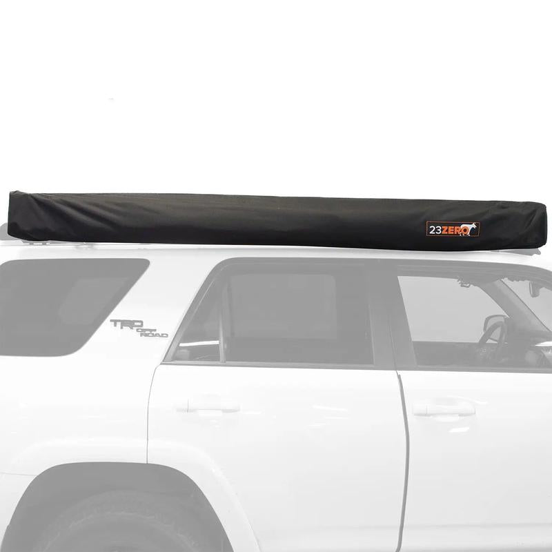 23zero-peregrine-pro-180-awning-closed-side-view-on-toyota-4runner-with-awning-cover-on-white-background