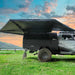 23zero-peregrine-pro-5-arm-270-awning-left-side-open-side-view-on-vehicle-with-bike-in-nature