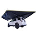 23zero-peregrine-pro-5-arm-270-awning-right-side-open-rear-corner-view-on-toyota-4runner-on-white-background