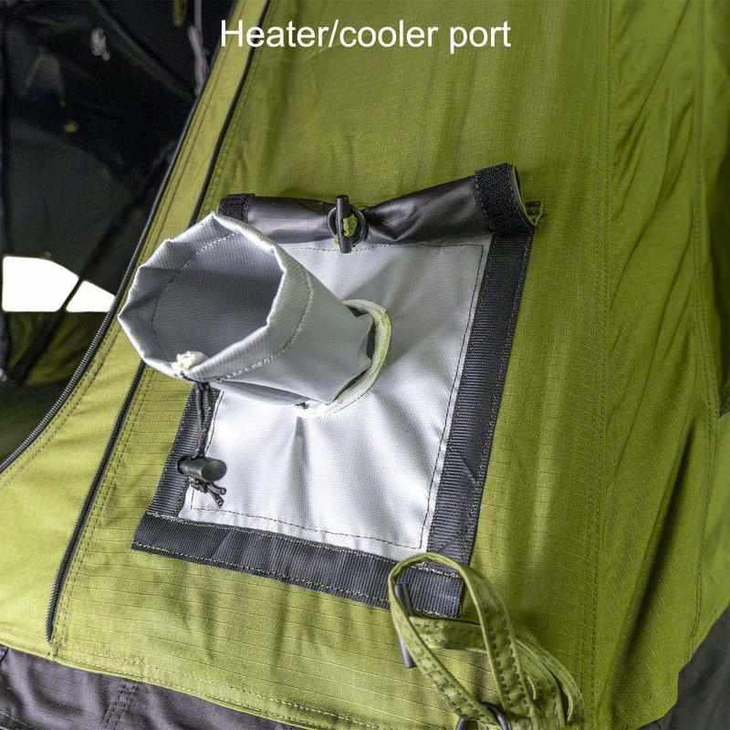 23zero-walkabout-62-2-0-soft-shell-roof-top-tent-open-close-up-view-with-heater-and-cooler-port