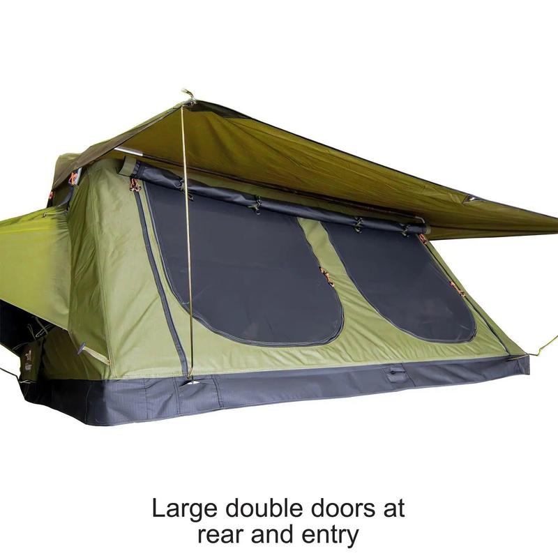 23zero-walkabout-87-2-0-soft-shell-roof-top-tent-open-close-up-view-with-double-doors-on-rear-and-entry-on-white-background