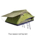 23zero-walkabout-87-2-0-soft-shell-roof-top-tent-open-rear-corner-view-with-removable-rainfly-on-white-background