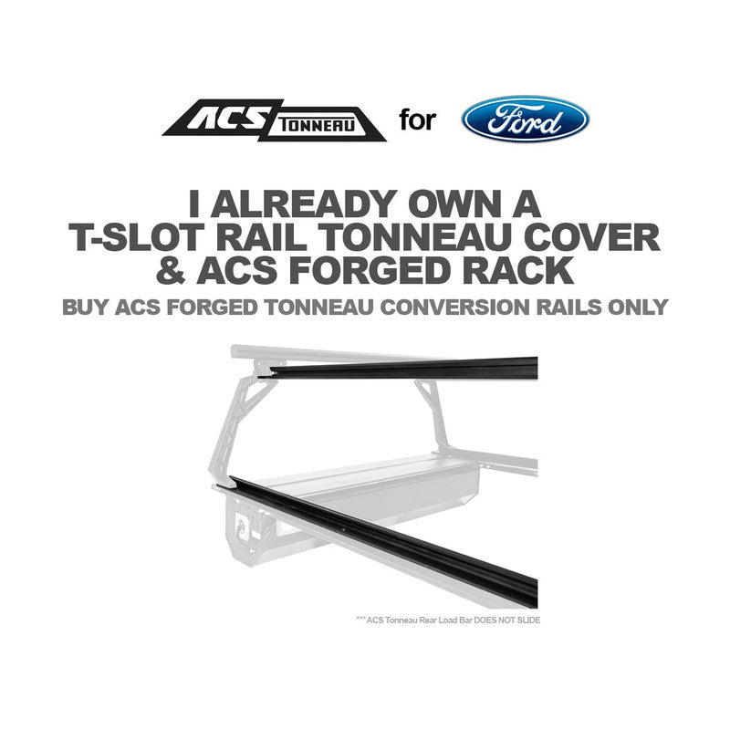 Leitner ACS Forged Tonneau - Rails Only - Ford-