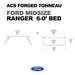 Leitner ACS Forged Tonneau - Rack Only - Ford-FORD-RANGER | 2019-2024 | 6' Bed | 00-60-FTA-1377-