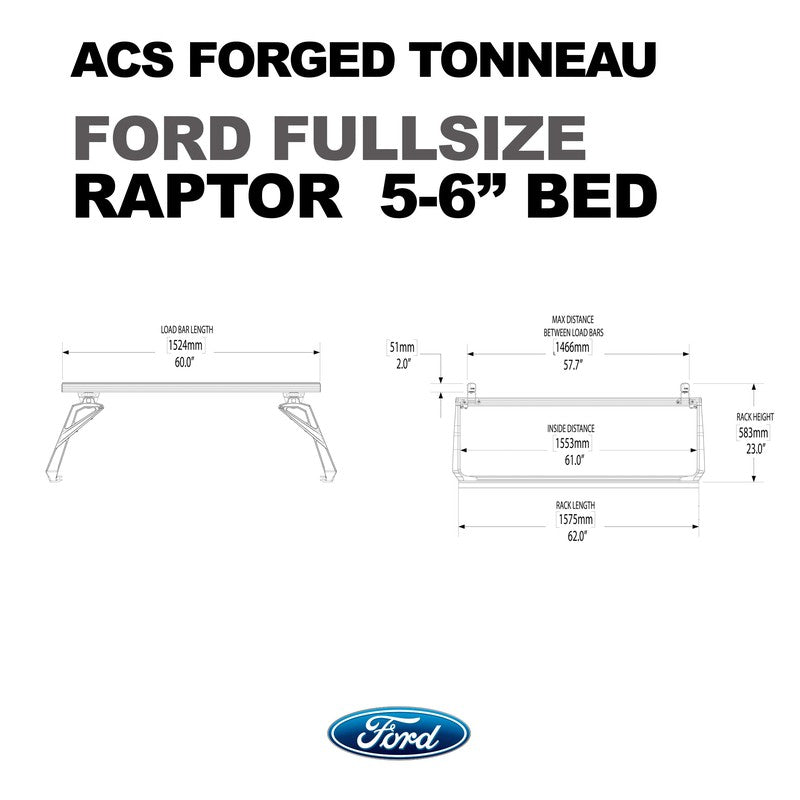 Leitner ACS Forged Tonneau - Rack Only - Ford-