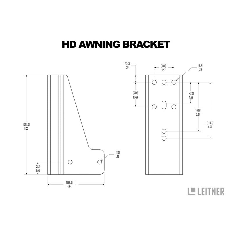 Leitner Ineos Grenadier HD Awning Bracket | Grenadier Load Bar Kit Specific-