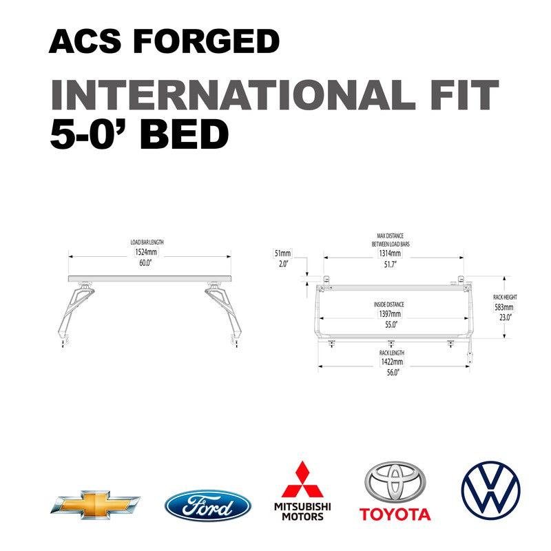 Leitner Active Cargo System - Forged International-CHEVROLET | MY16 COLORADO | 1.5M Bed | 00-58FIA-1464-