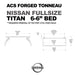 Leitner ACS Forged Tonneau - Rails Only - Nissan-Nissan-TITAN KING CAB & XD | 2004-2023 | 6-7" Bed | 00-66TR-1385-