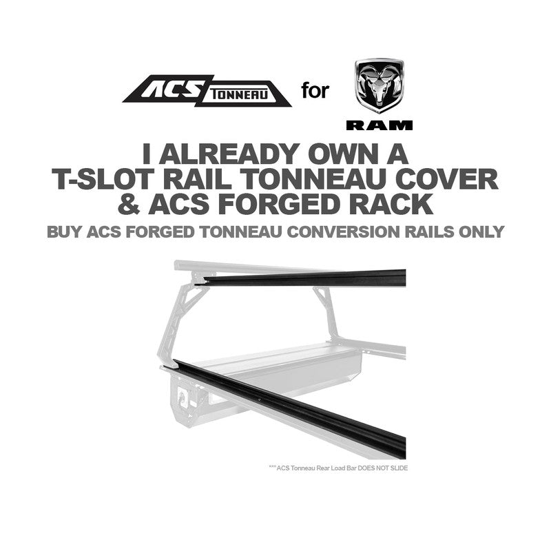 Leitner ACS Forged Tonneau - Rails Only - RAM-