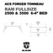 Leitner ACS Forged Tonneau - Rails Only - RAM-