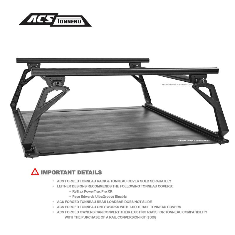 Leitner ACS Forged Tonneau - Rails Only - RAM-