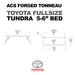 Leitner ACS Forged Tonneau - Rack Only - Toyota-Toyota-Tundra CrewMax | 2007-2024 | 5-7" Bed - Will NOT fit w/Trail Special Ed. Bed Storage Boxes | 00-56-FTA-1376-