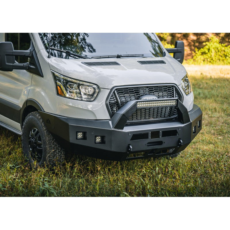 Backwoods Adventure Mods-Backwoods Ford Transit (2020+) Front Bumper [Bull Bar]-