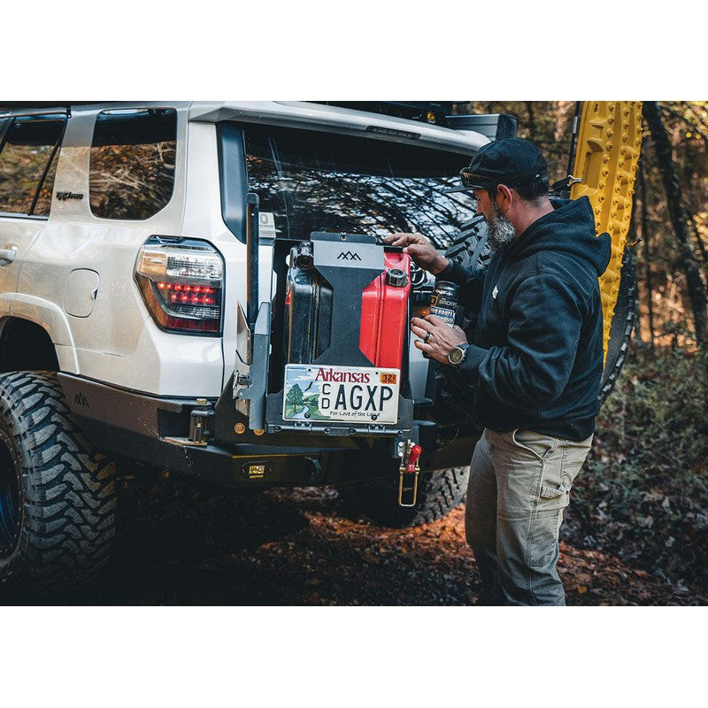 Backwoods Adventure Mods-Backwoods Jerry's Can Holder - Dual Universal Jerry Can Carrier-