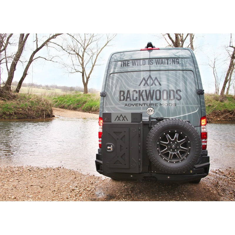 Backwoods Adventure Mods-Backwoods Mercedes Sprinter (2014-2018) Rear Swing Out Bumper-