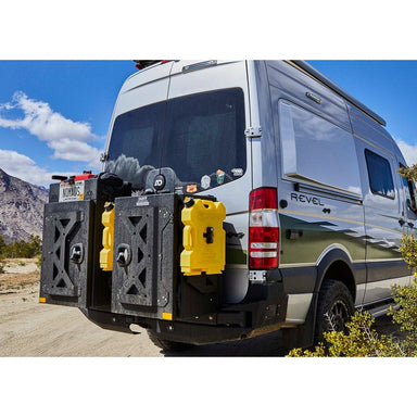 Backwoods Adventure Mods-Backwoods Mercedes Sprinter (2014-2018) Rear Swing Out Bumper-