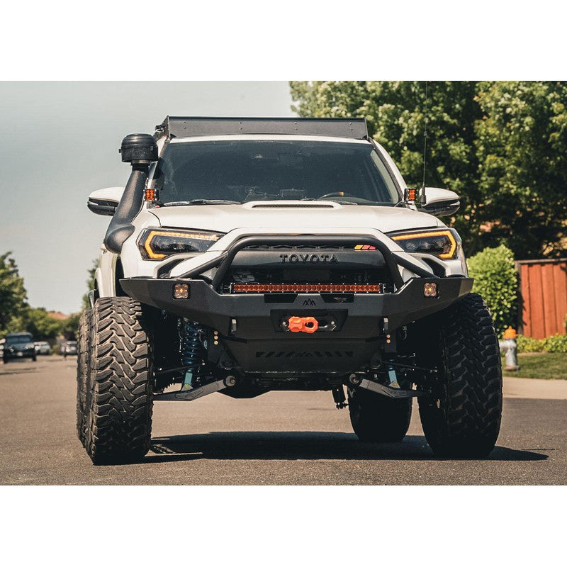 Backwoods Adventure Mods-Backwoods Toyota 4Runner 5th Gen (2014-2023) Hi-Lite Overland Front Bumper [PreRunner Bull Bar]-