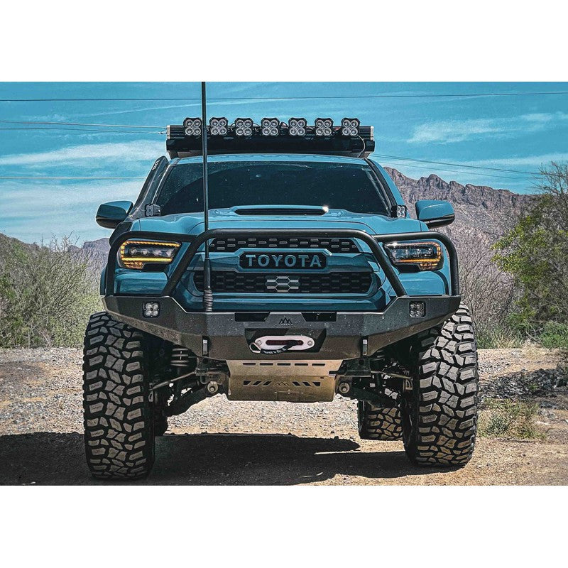 Backwoods Adventure Mods-Backwoods Toyota Tacoma 3rd Gen (2016+) Hi-Lite Overland Front Bumper [Bull Bar]-