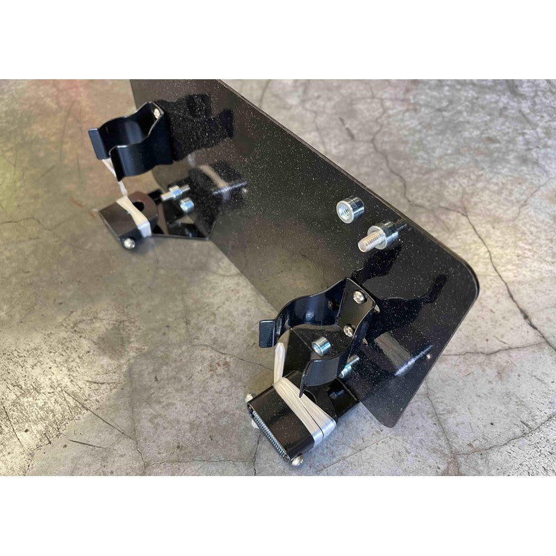 Backwoods Flip Up License Plate Holder - Roller Fairlead-4