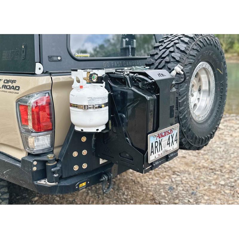 Backwoods Jerry's Can Holder - Dual Universal Jerry Can Carrier-12