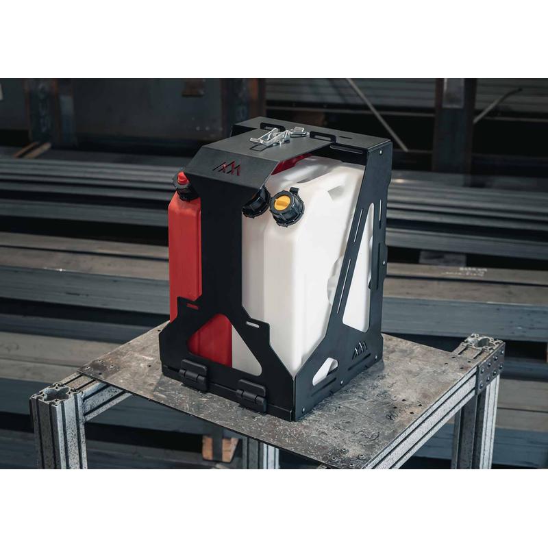 Backwoods Jerry's Can Holder - Dual Universal Jerry Can Carrier-8