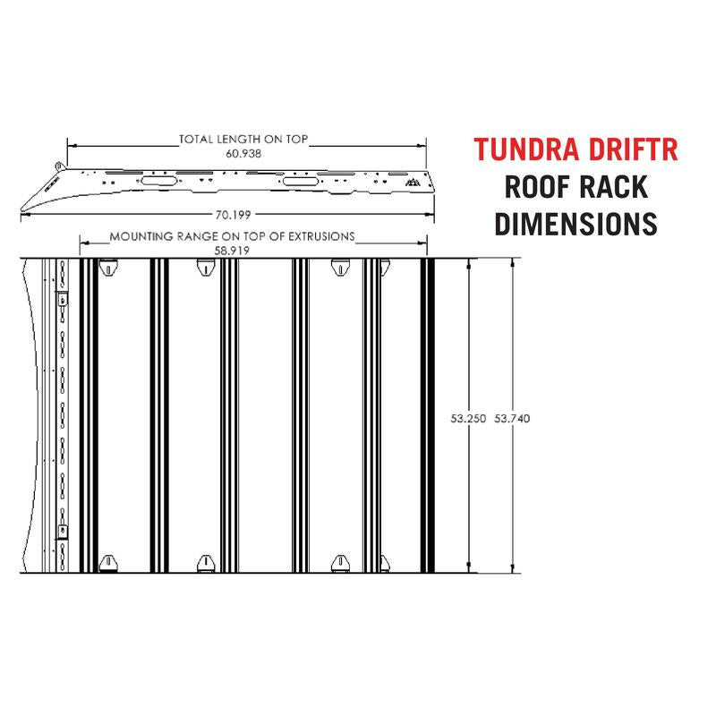 Backwoods Toyota Tundra 3rd Gen (2022+) DRIFTR Roof Rack-6