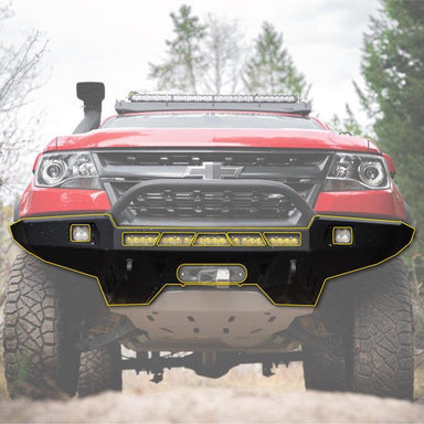 CBI Chevy Colorado ZR2 Classic Front Bumper | 2015-2020-Bare Metal-Steel-