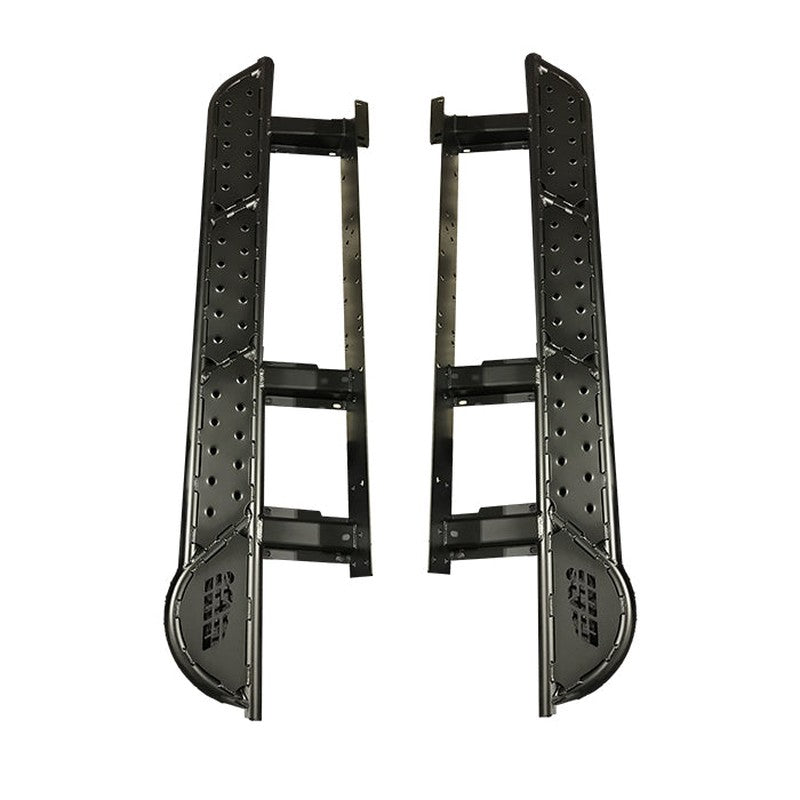 CBI Toyota 4Runner Overland Bolt-On Rock Sliders | 2010-2022-HREW - Standard (Hot Rolled Electrically Welded)-No Kick Outs-Bare Metal