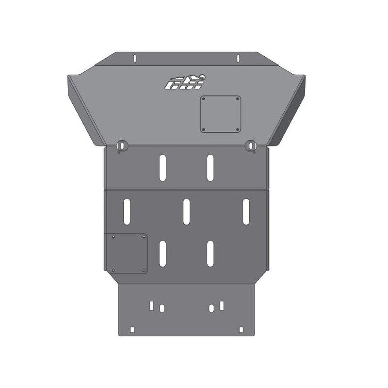 CBI Toyota Tundra Front Overland Skid Plate | 2014-2020-Bare Metal-