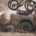 cbi-universal-bed-bars-side-view-on-truck-bed-with-molle-paned-and-bikes-in-terrain