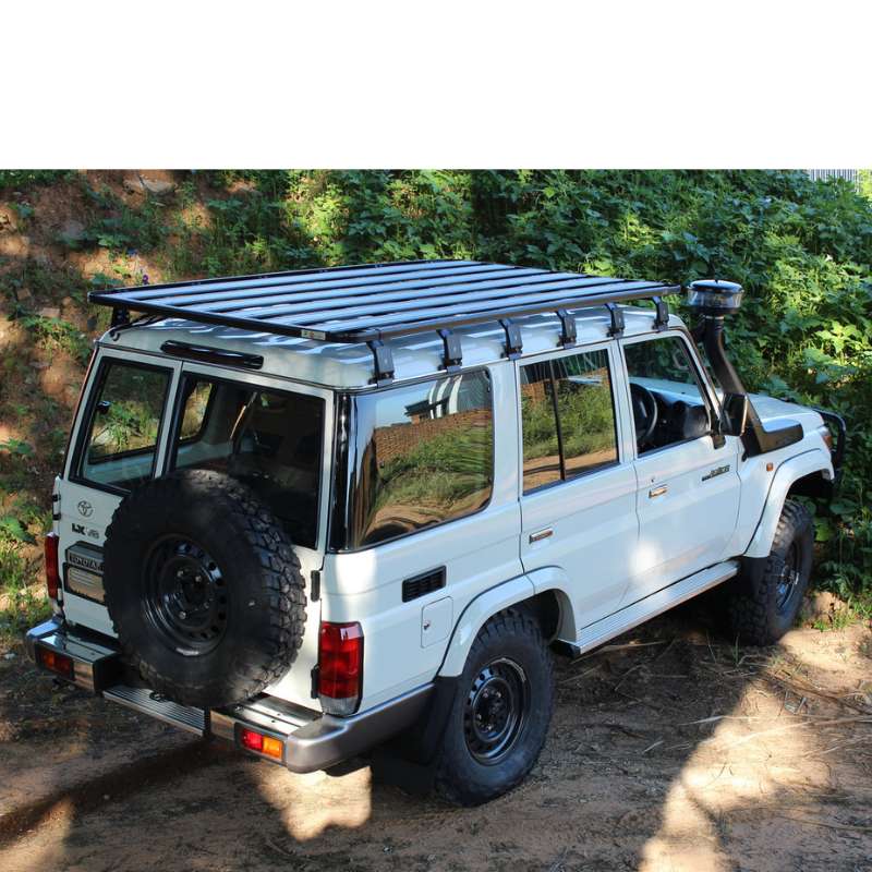 eezi-awn-k9-roof-rack-for-toyota-land-cruiser-70-series-rear-corner-view-in-nature