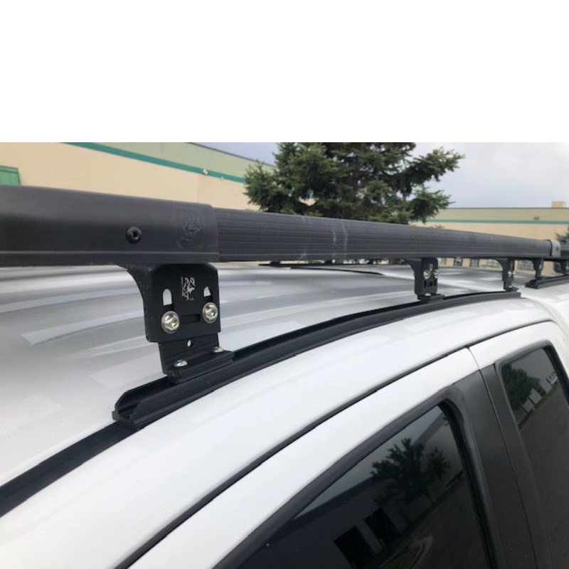 eezi-awn-k9-roof-rack-for-toyota-tundra-2nd-gen-close-up-view-with-roof-rack-feet-in-parking-area