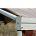 eezi-awn-series-1000-awning-beige-open-close-up-view-silver-hardcase-aluminum-frame-in-nature