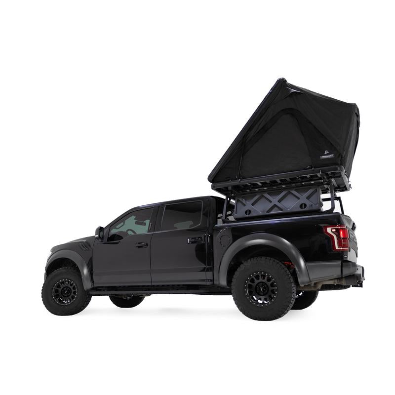 freespirit-recreation-aspen-lite-xl-hard-shell-roof-top-tent-black-open-side-view-on-ford-f150-on-white-background