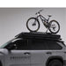 freespirit-recreation-aspen-v2-xl-hard-shell-roof-top-tent-black-closed-side-view-on-top-toyota-sequoia-with-bike-on-white-background