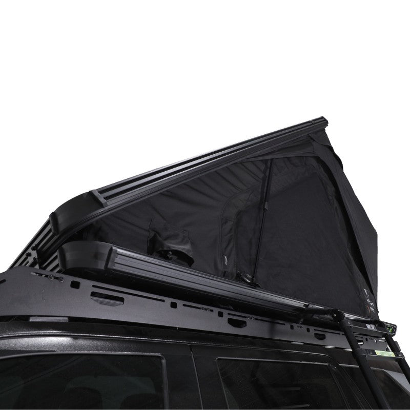 freespirit-recreation-aspen-v2-xl-hard-shell-roof-top-tent-black-open-close-up-view-on-white-background