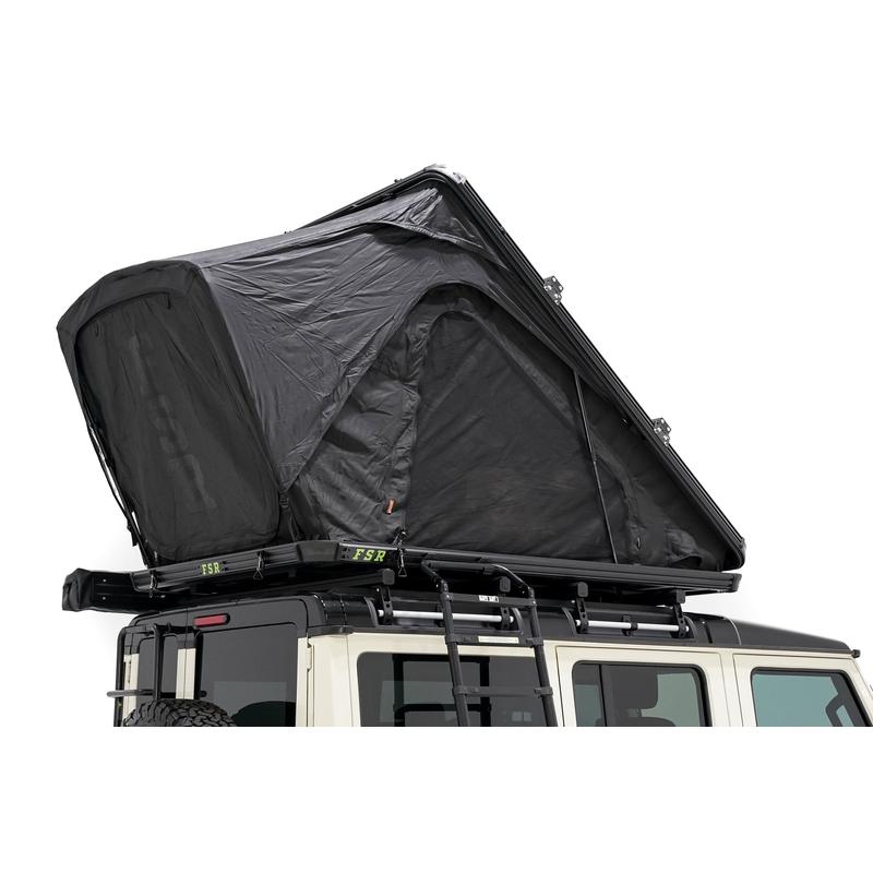 freespirit-recreation-aspen-v2-xl-hard-shell-roof-top-tent-black-open-rear-corner-view-on-ineos-grenadier-on-white-background