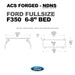 leitner-acs-forged-no-drill-bed-rack-for-ford-f350-6ft-8in-dimensions-on-white-background