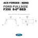 leitner-acs-forged-no-drill-bed-rack-for-ford-f350-8ft-dimensions-on-white-background