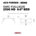 leitner-acs-forged-no-drill-bed-rack-for-gmc-2500-6ft-6in-dimensions-on-white-background