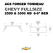 leitner-acs-forged-tonneau-bed-rack-for-chevrolet-2500-and-3500-6-6ft-dimensions-on-white-background