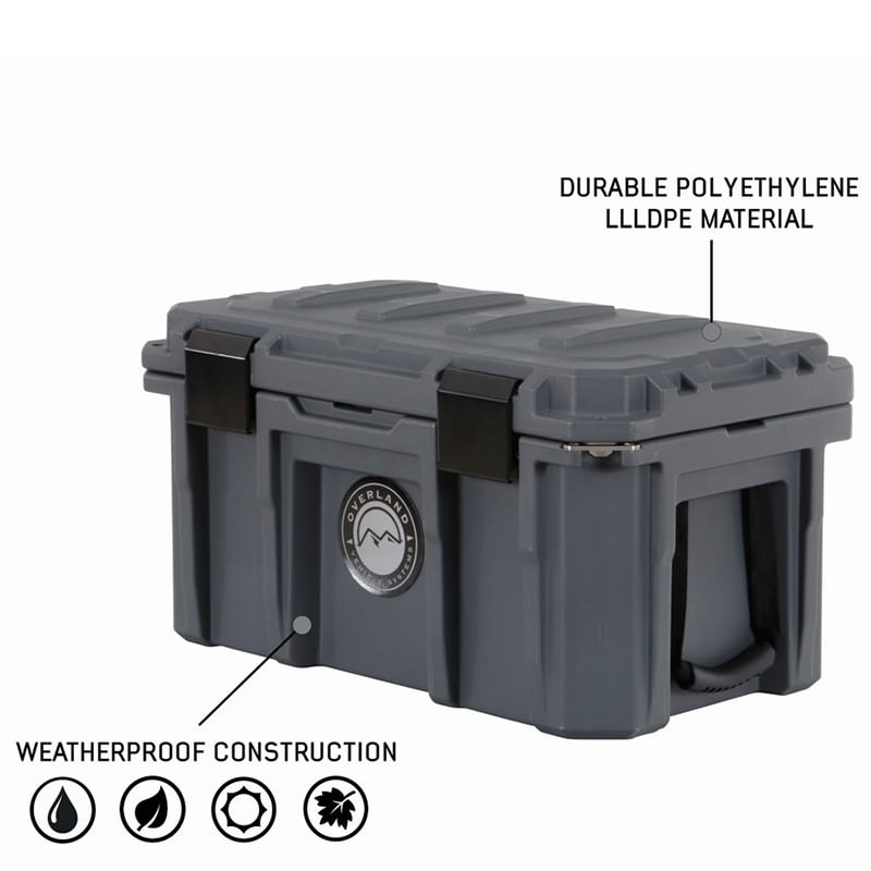 overland-vehicle-systems-53-qt-dry-cargo-box-with-drain-and-bottle-opener-corner-view-polyethylene-llldpe-material