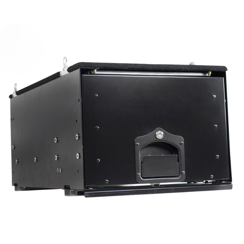 overland-vehicle-systems-cargo-box-with-slide-out-drawer-black-close-up-view-on-white-background